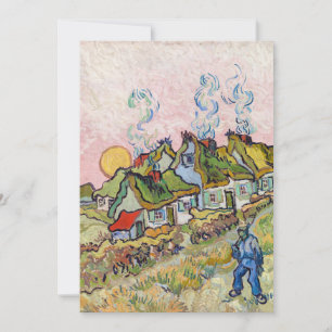 Vincent van Gogh - Häuser und Figur Dankeskarte