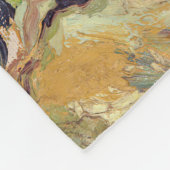 Vincent van Gogh - Häuser und Figur Fleecedecke (Ecke)
