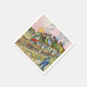 Vincent van Gogh - Häuser und Figur Serviette (Ecke)