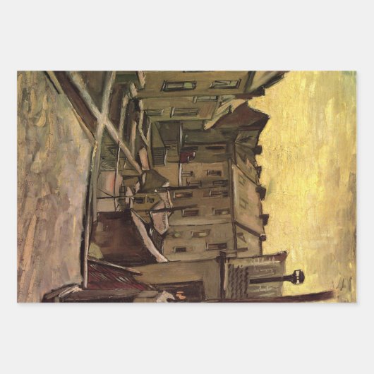 Vincent van Gogh, Hinterhof der alten Häuser, Antw Geschenkpapier Set (Vorderseite 2)