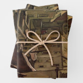 Vincent van Gogh, Hinterhof der alten Häuser, Antw Geschenkpapier Set (Beispiel)