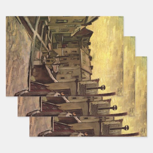 Vincent van Gogh, Hinterhof der alten Häuser, Antw Geschenkpapier Set (Set)