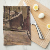 Vincent van Gogh, Hinterhof der alten Häuser, Antw Geschirrtuch (Viertel Falte)