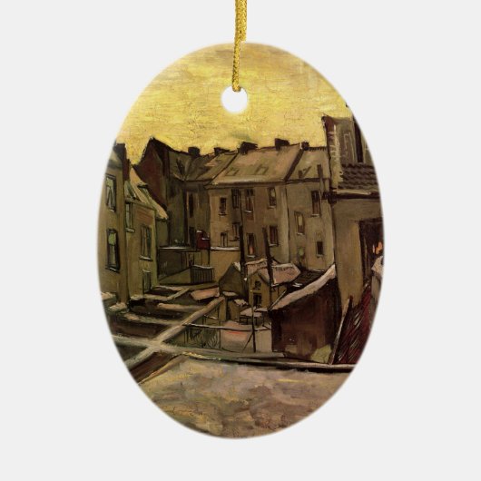 Vincent van Gogh, Hinterhof der alten Häuser, Antw Keramikornament (Vorne)