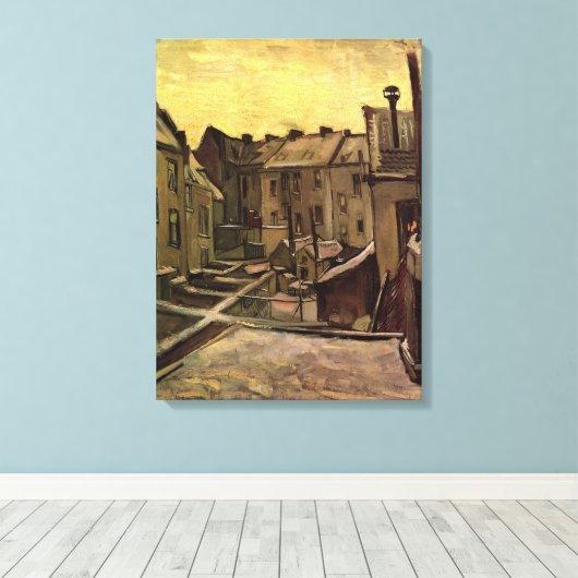 Vincent van Gogh, Hinterhof der alten Häuser, Antw Leinwanddruck (Insitu (Holzboden))