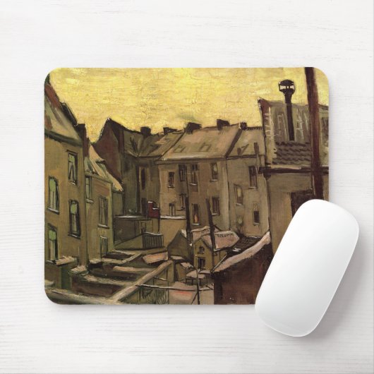 Vincent van Gogh, Hinterhof der alten Häuser, Antw Mousepad (Mit Mouse)