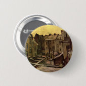 Vincent van Gogh, Hinterhöfe alter Häuser, Antwerp Button (Vorne & Hinten)