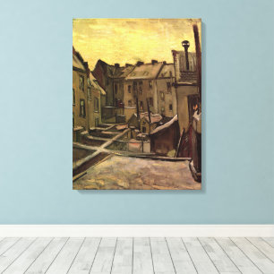 Vincent van Gogh, Hinterhöfe alter Häuser, Antwerp Leinwanddruck
