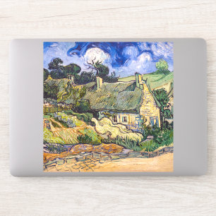 Vincent Van Gogh - Hütten in Cordeville Aufkleber
