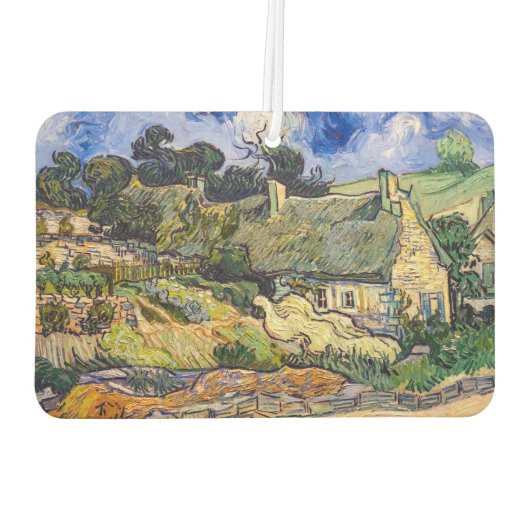 Vincent Van Gogh - Hütten in Cordeville Autolufterfrischer (Rückseite)