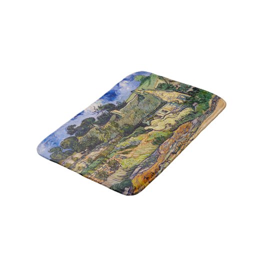 Vincent Van Gogh - Hütten in Cordeville Badematte (Schrägansicht)