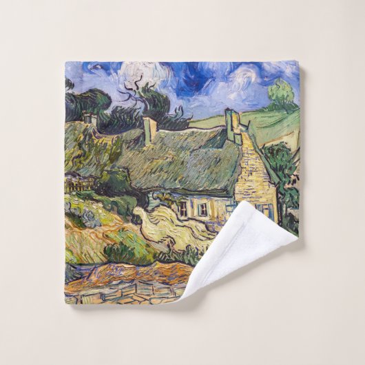 Vincent Van Gogh - Hütten in Cordeville Badhandtuch Set (Waschlappen)