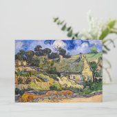 Vincent Van Gogh - Hütten in Cordeville Einladung (Stehend Vorderseite)