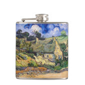 Vincent Van Gogh - Hütten in Cordeville Flachmann (Vorderseite)