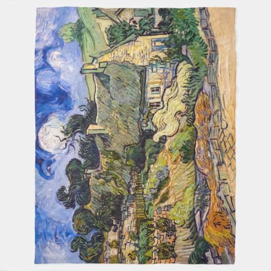 Vincent Van Gogh - Hütten in Cordeville Fleecedecke (Vorderseite)