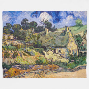 Vincent Van Gogh - Hütten in Cordeville Fleecedecke