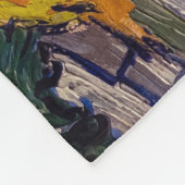 Vincent Van Gogh - Hütten in Cordeville Fleecedecke (Ecke)