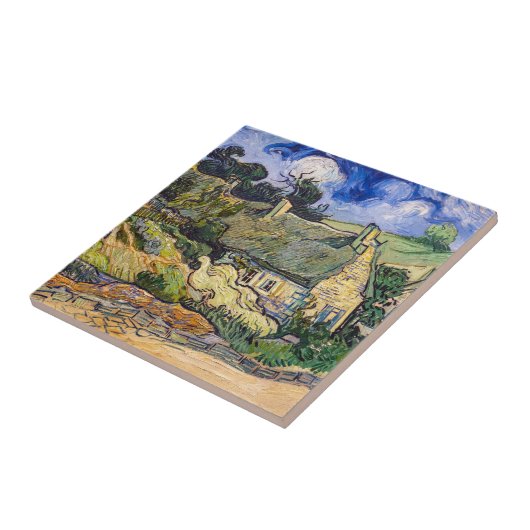 Vincent Van Gogh - Hütten in Cordeville Fliese (Seite)