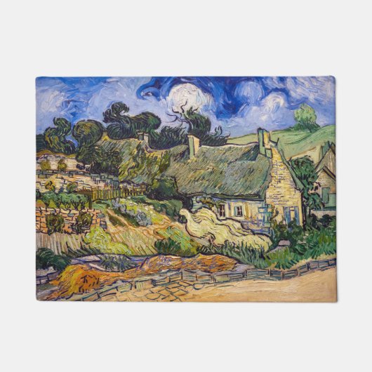 Vincent Van Gogh - Hütten in Cordeville Fußmatte (Vorderseite)