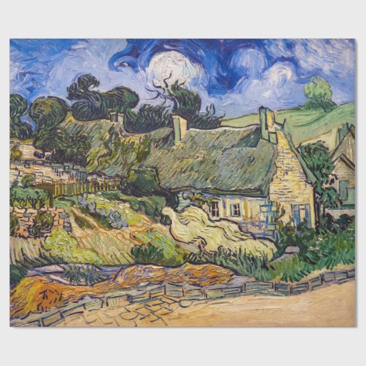 Vincent Van Gogh - Hütten in Cordeville Geschenkpapier (Flach)
