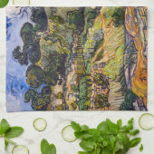 Vincent Van Gogh - Hütten in Cordeville Geschirrtuch (Gefaltet)