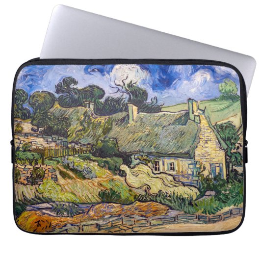 Vincent Van Gogh - Hütten in Cordeville Laptopschutzhülle (Vorderseite)