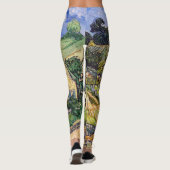 Vincent Van Gogh - Hütten in Cordeville Leggings (Rückseite)