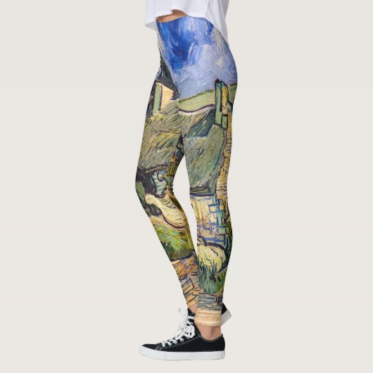 Vincent Van Gogh - Hütten in Cordeville Leggings (Links)