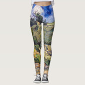 Vincent Van Gogh - Hütten in Cordeville Leggings (Vorderseite)