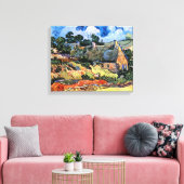 Vincent Van Gogh - Hütten in Cordeville Leinwanddruck (Insitu (Wohnzimmer))
