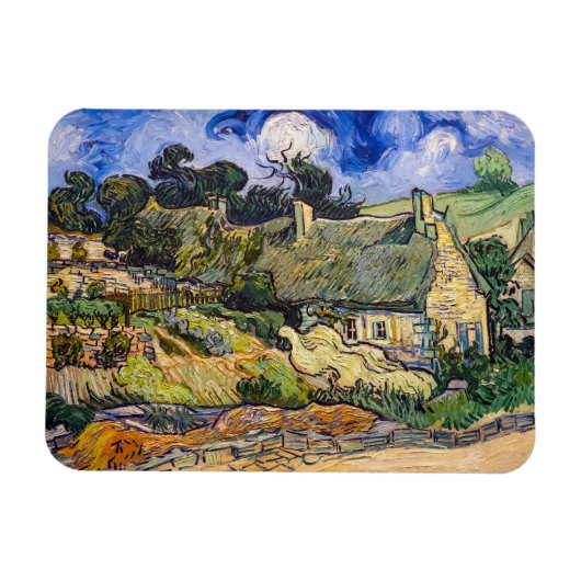 Vincent Van Gogh - Hütten in Cordeville Magnet (Horizontal)