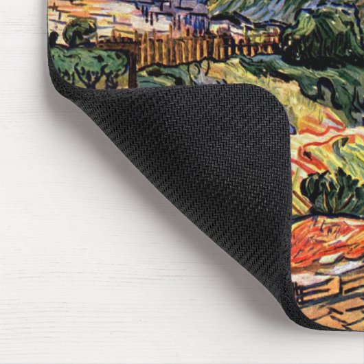 Vincent Van Gogh - Hütten in Cordeville Mousepad (Ecke)