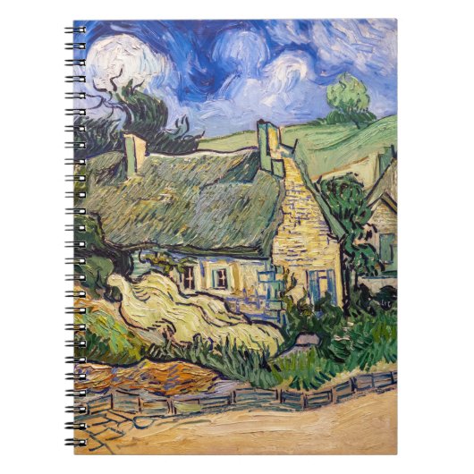 Vincent Van Gogh - Hütten in Cordeville Notizblock (Vorderseite)