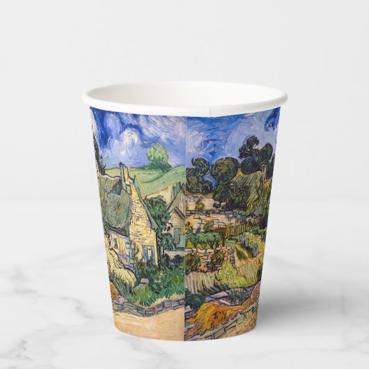 Vincent Van Gogh - Hütten in Cordeville Pappbecher (Rechts)