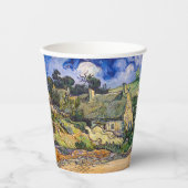 Vincent Van Gogh - Hütten in Cordeville Pappbecher (Vorderseite)
