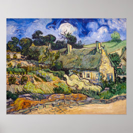 Vincent Van Gogh - Hütten in Cordeville Poster