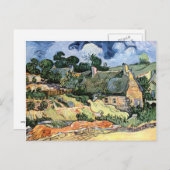 Vincent van Gogh - Hütten in Cordeville Postkarte (Vorne/Hinten)