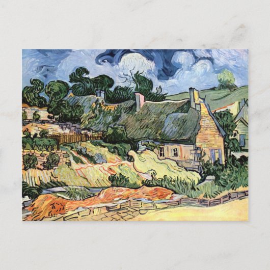 Vincent van Gogh - Hütten in Cordeville Postkarte (Vorderseite)