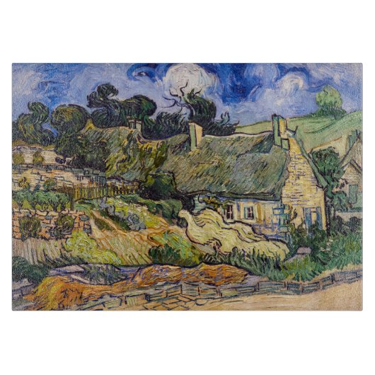 Vincent Van Gogh - Hütten in Cordeville Schneidebrett (Vorderseite)