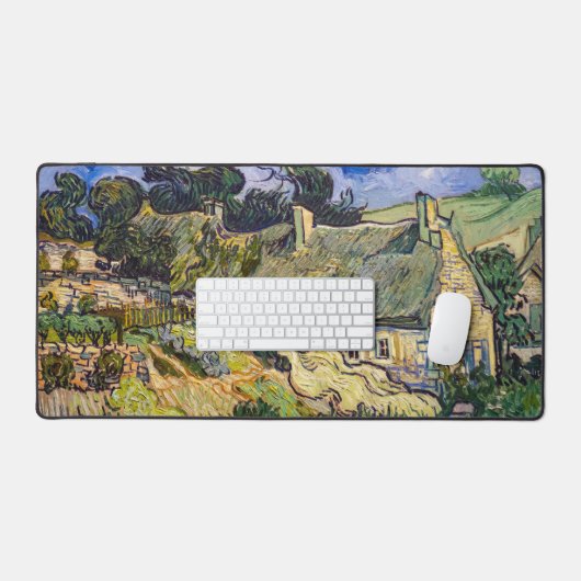Vincent Van Gogh - Hütten in Cordeville Schreibtischunterlage (Tastatur & Maus)