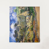 Vincent Van Gogh - Hütten in Cordeville Wandteppich (Vorderseite)