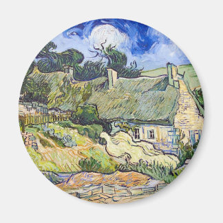 Vincent Van Gogh - Hütten mit Strohdächern Magnet