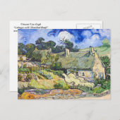 Vincent Van Gogh - Hütten mit Strohdächern Postkarte (Vorne/Hinten)