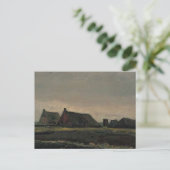 vincent van gogh - hutten postkarte (Stehend Vorderseite)