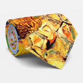 Vincent Van Gogh - Hystacks in Provence Fine Art Krawatte (Gerollt)