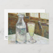 Vincent Van Gogh immer noch mit Absinth Fine Art Postkarte (Vorne/Hinten)