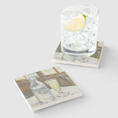 Vincent Van Gogh immer noch mit Absinth Fine Art Steinuntersetzer (Seitenansicht)