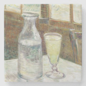 Vincent Van Gogh immer noch mit Absinth Fine Art Steinuntersetzer (Vorderseite)