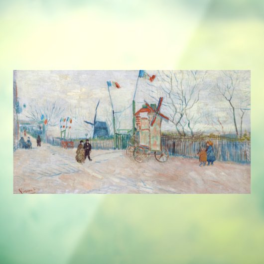 Vincent van Gogh - Impasse des Deux Freres Fensteraufkleber (Blatt 3)