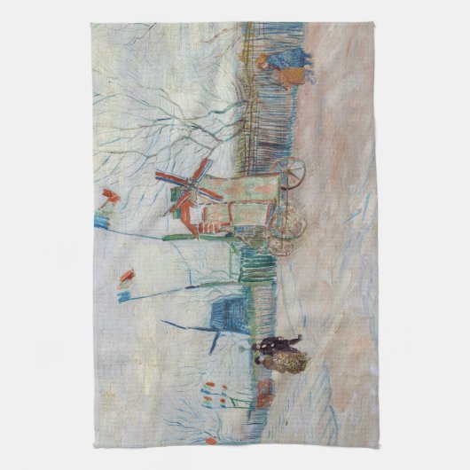 Vincent van Gogh - Impasse des Deux Freres Geschirrtuch (Vertikal)
